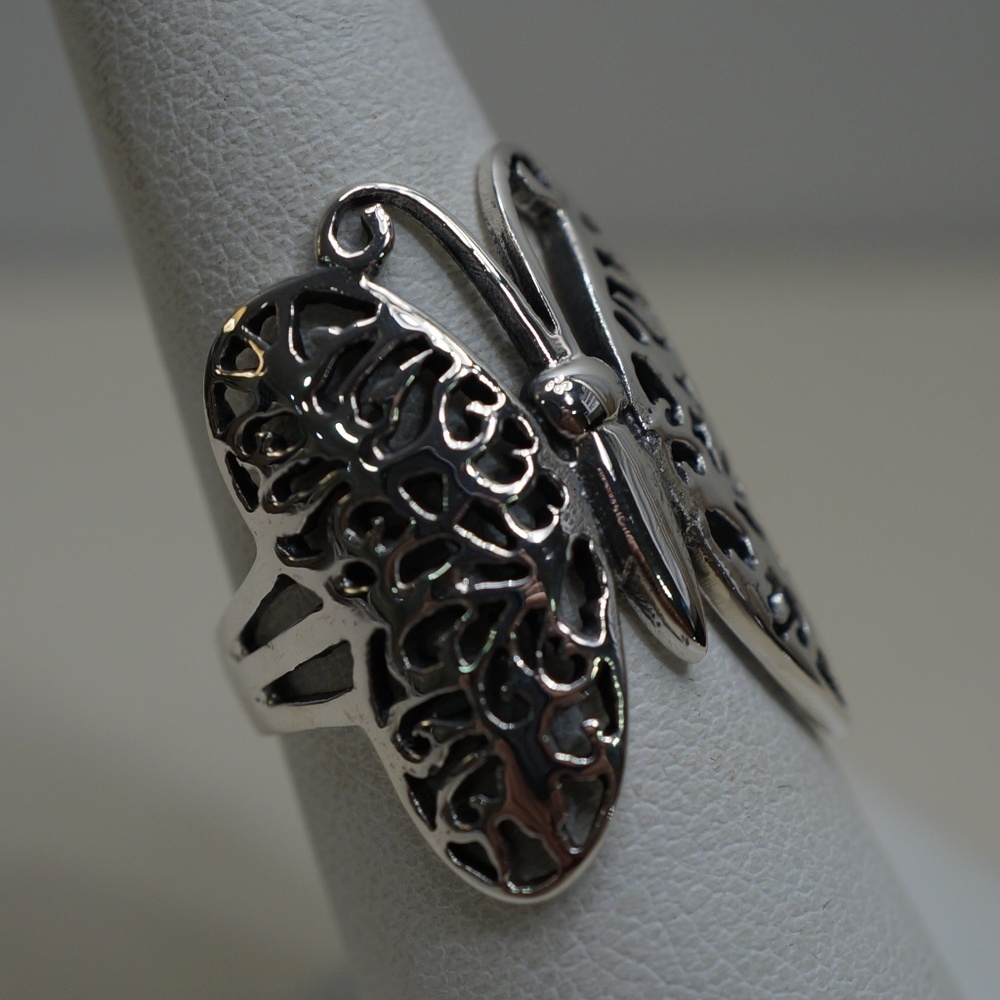 Sterling Silver (.925) Butterfly Ring - Picture 2 of 5